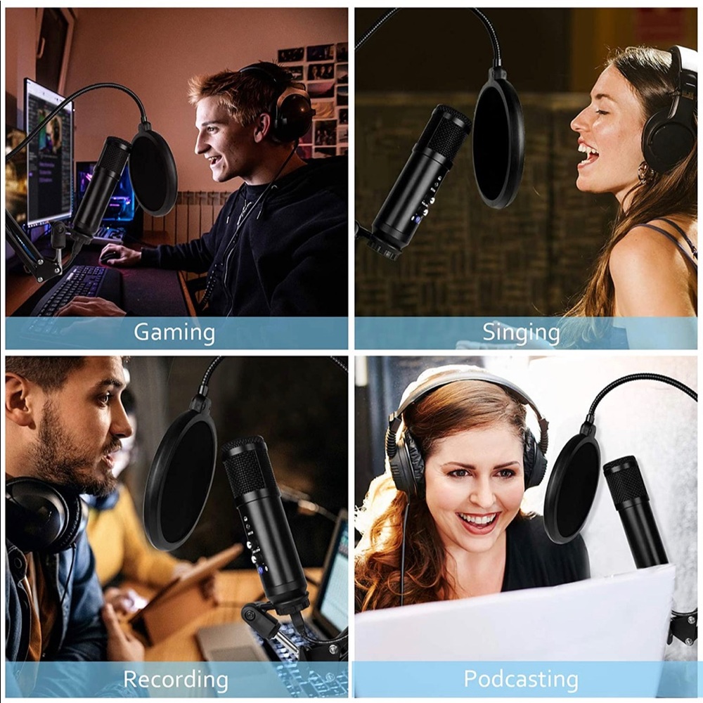 NEW IN BOX - USB Microphone for PC - Podcasts, Gaming, Karaoke, YouTube